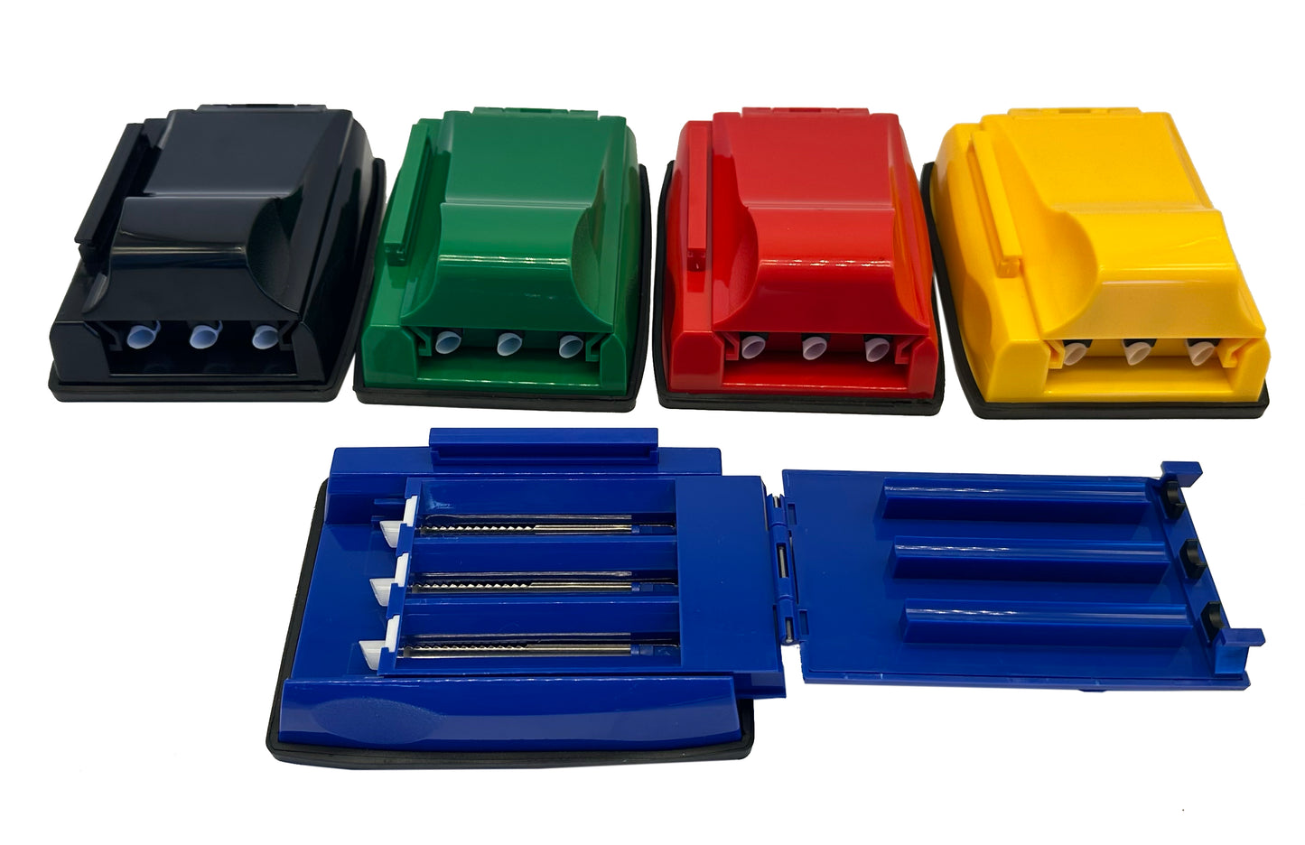 King Size Manual Triple Tobacco Cigarette Rolling Tube Injector Machine Maker. Tube Maker Colours Selected Randomly