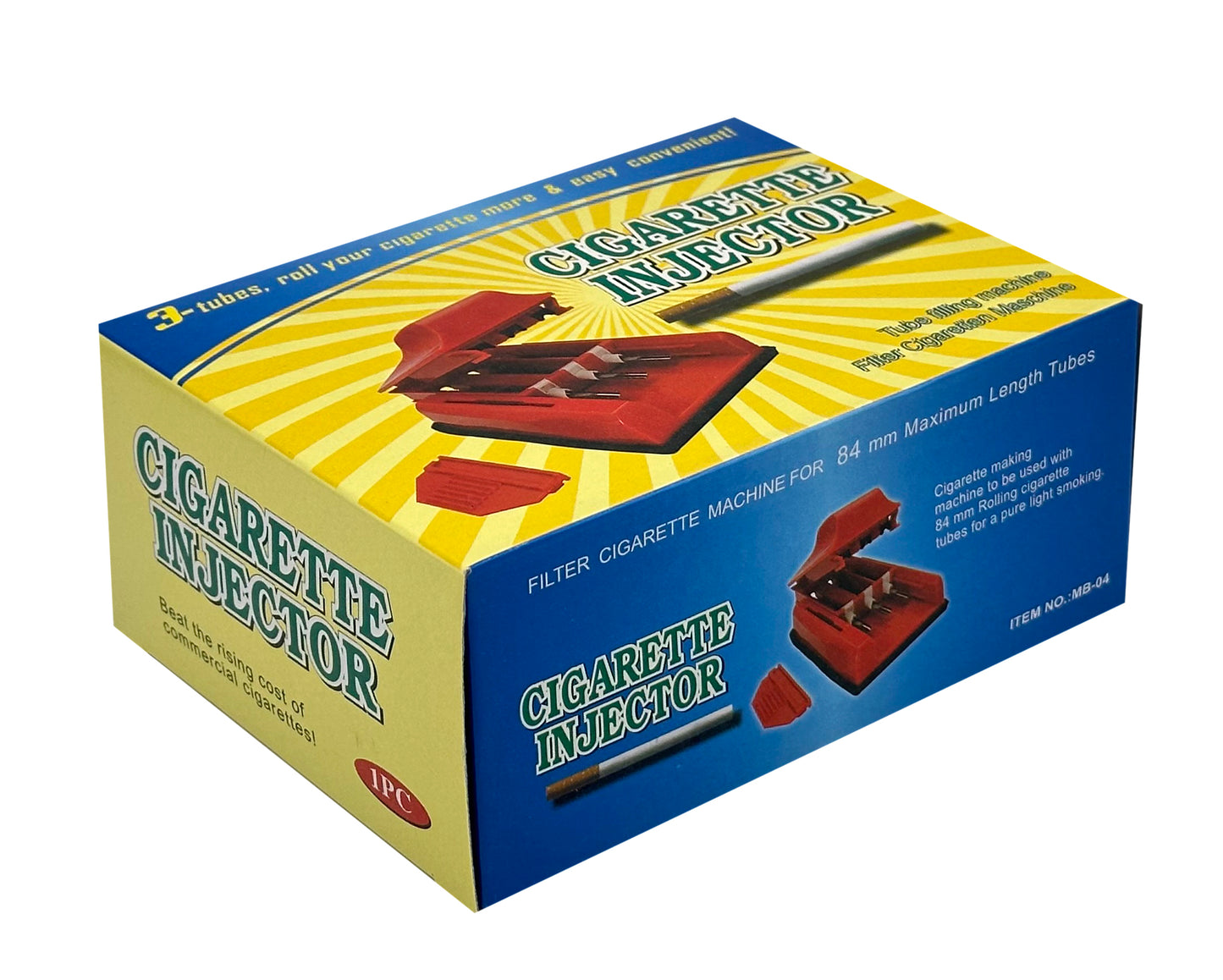 King Size Manual Triple Tobacco Cigarette Rolling Tube Injector Machine Maker. Tube Maker Colours Selected Randomly