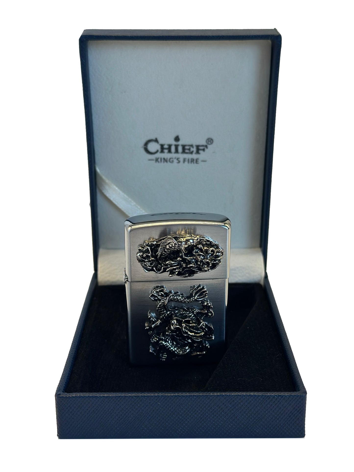 Chief Chrome Oil Lighter