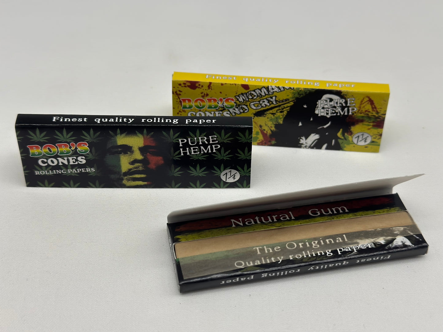 3 X booklets Bob Marley Pure Hemp Cigarette Rolling Papers. Total 3 Booklets