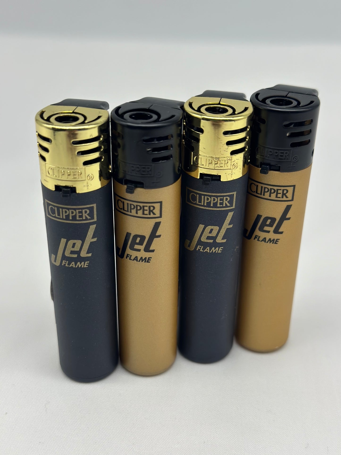 4 X Clipper Jet Lighters,Windproof Refillable. Total 4 Lighters