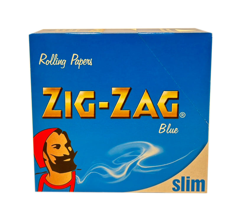 One pack of ZIG ZAG King Size Blue Classic Rolling Papers