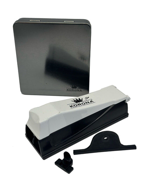 Korona SLIM 6.5mm Manual Tobacco Cigarette Rolling Tube Maker + One Korona Cigarette Case