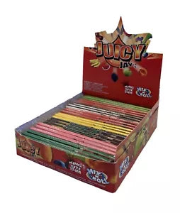 One pack of 24 X Booklets Juicy Jays Mix Flavoured KING Size Rolling Papers