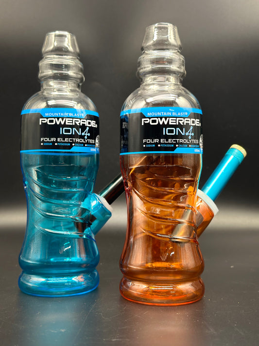 Powerade Smoking Pipe, Glass Smoking Pipe, Water Pourer Cp& Stem Included