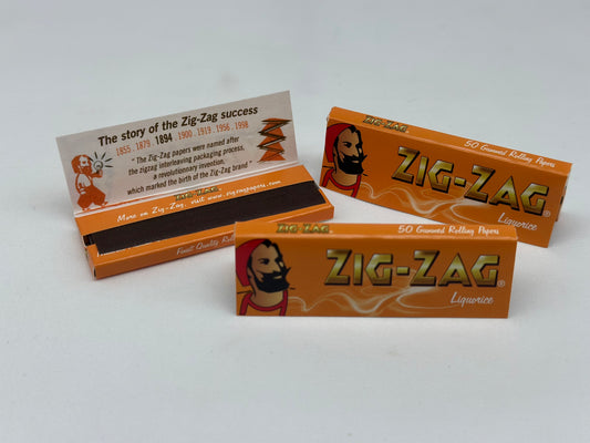 3 X booklets Zig-Zag Liquorice Cigarette Rolling Papers. Total 3 Booklets