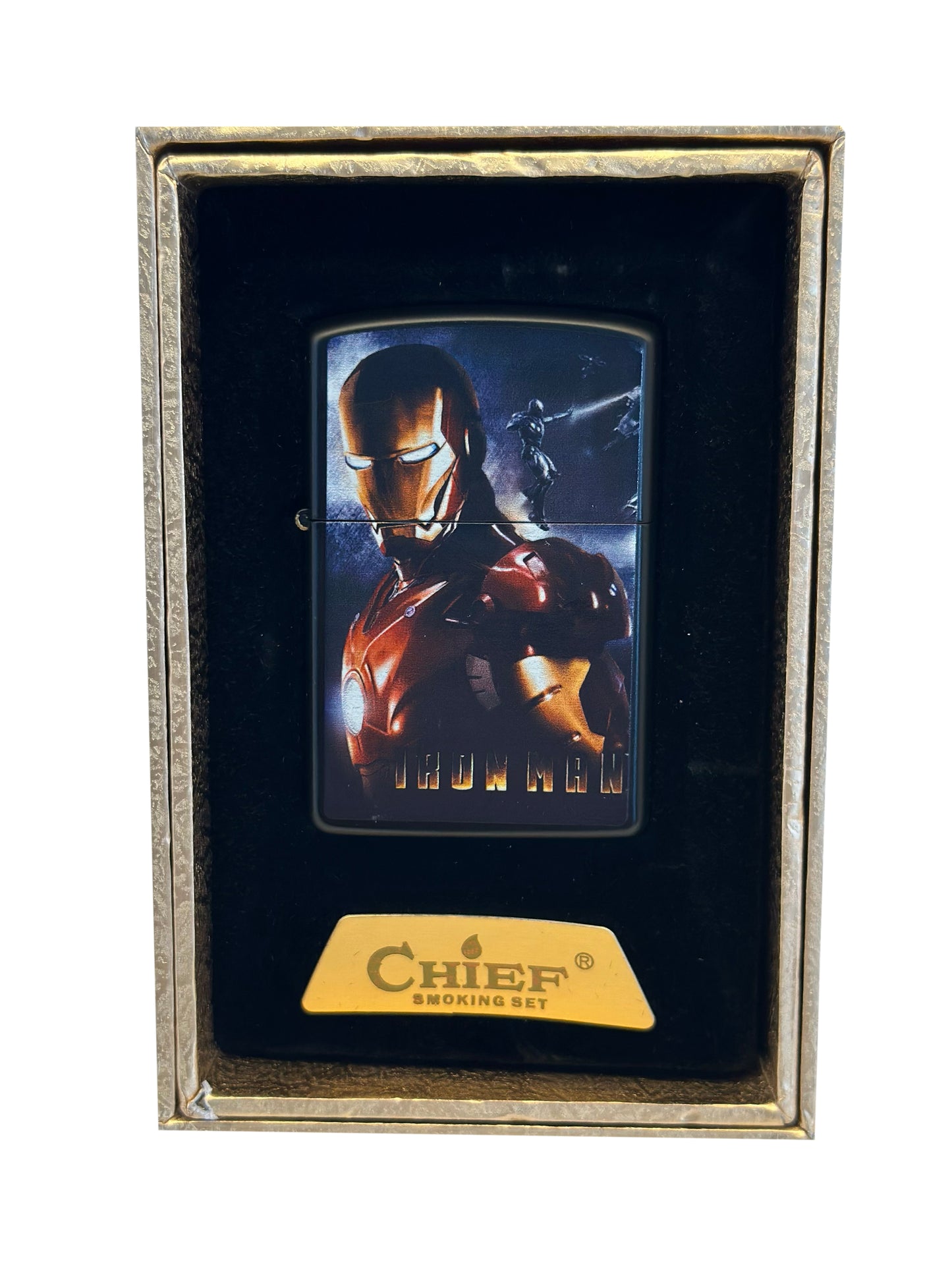 Iron Man Chief Chrome Oil Lighter