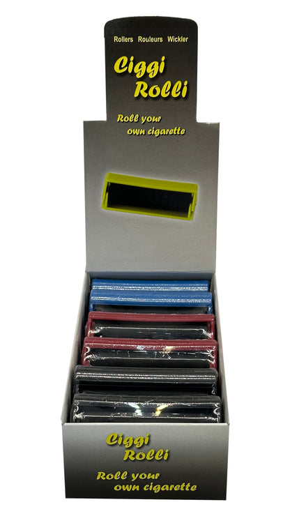 Cigarette rolling machine, roll your own cigarette, CIGGI ROLLI. Colours selected randomly