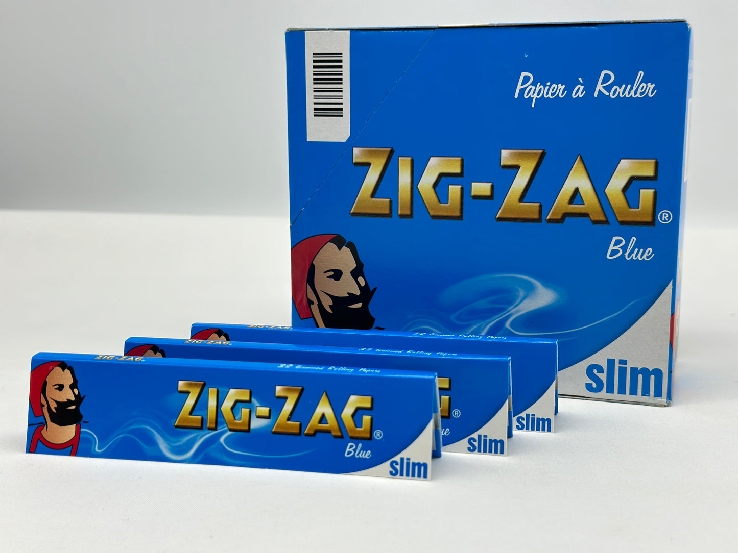 3 X booklets Zig-Zag Blue KingSize Cigarette Rolling Papers. Total 3 Booklets