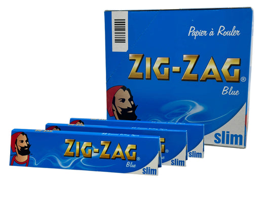 5 X booklets Zig-Zag Blue KingSize Cigarette Rolling Papers. Total of 5 Booklets
