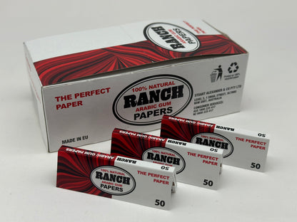 3 X booklets Ranch Arabic Gum Cigarette Rolling Papers. Total 3 Booklets