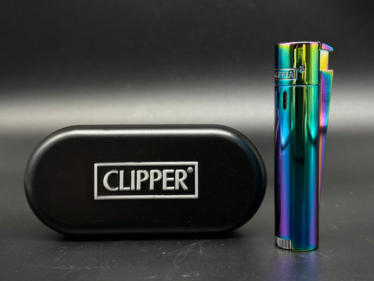 Fully Metal Wind Proof Clipper  Lighter In A Gift Box. SUPER High Quality Jet Lighter