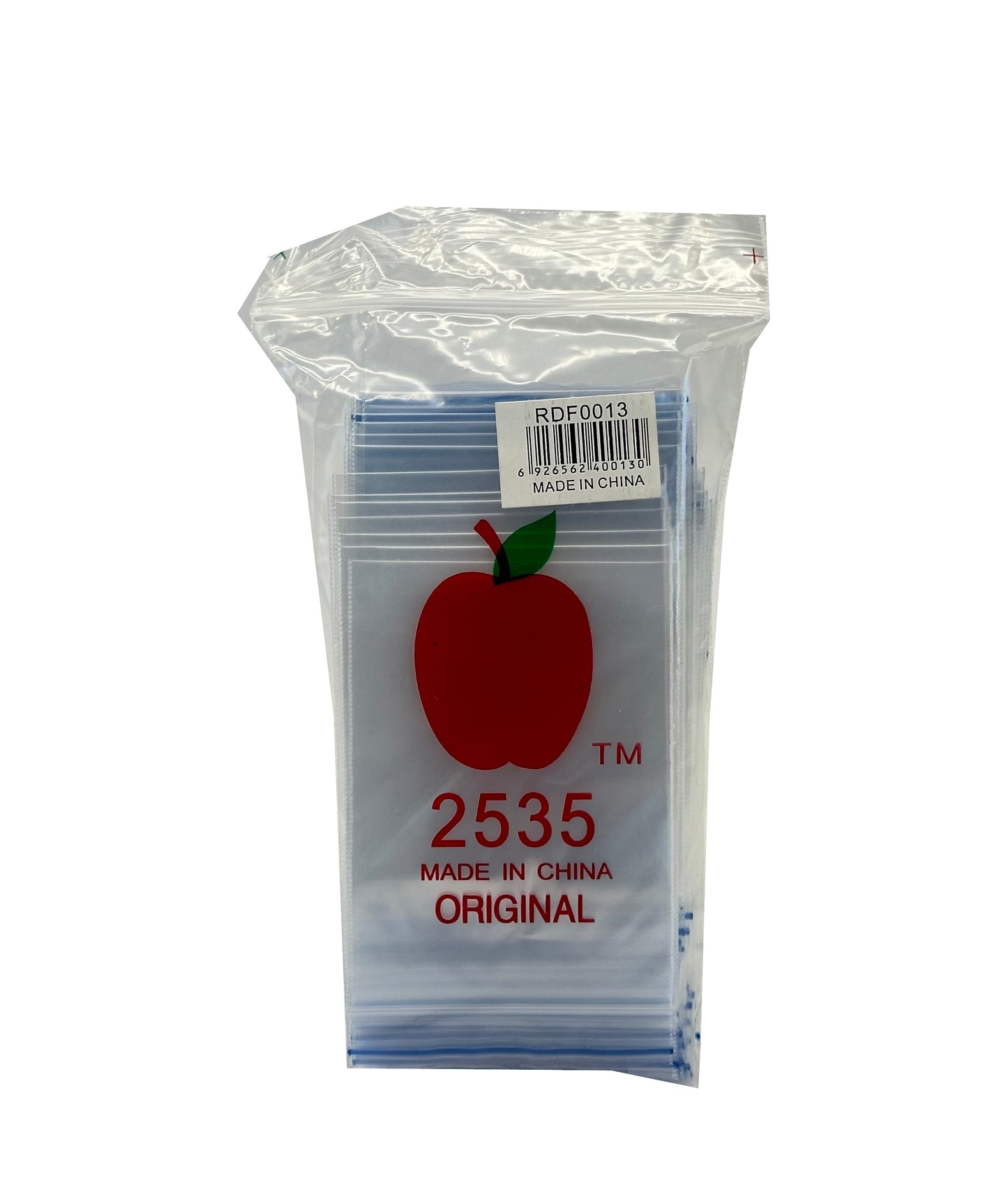 Apple Bags Baggies 2535 Ziplock 100 Mini Reusable