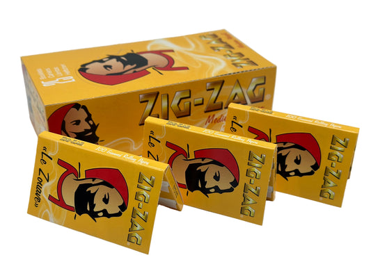 5 X booklets Zig-Zag Yellow Double Cigarette Rolling Papers. Total 5 Double Booklets