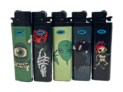 5 X Large MK Lighters. Total of 5 Lighters