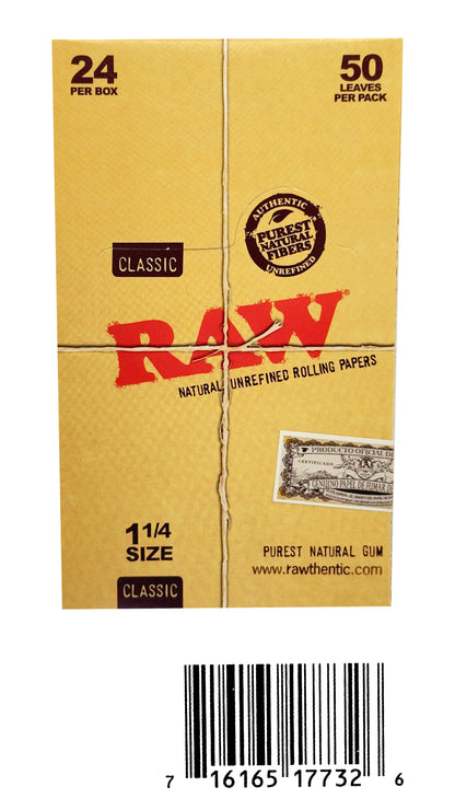 Raw Classic 1-1/4 Size Rolling Papers