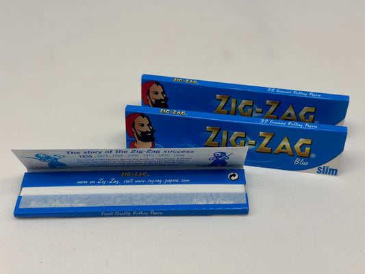 3 X booklets Zig-Zag Blue KingSize Cigarette Rolling Papers. Total 3 Booklets