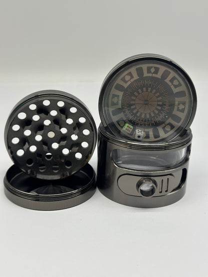 4Layer Metal Zinc Alloy Herb Tobacco Grinder Hand Muller Smoke Crusher Spice colours selected randomly