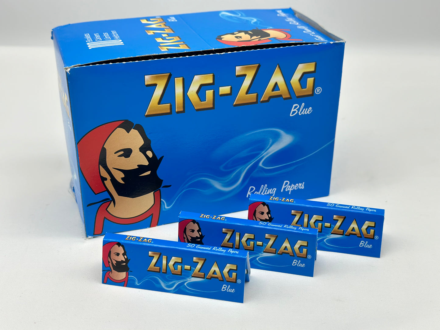 3 X booklets Blue Zig-Zag Cigarette Rolling Papers. Total 3 Booklets