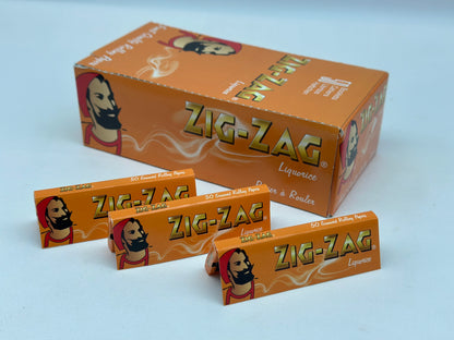 3 X booklets Zig-Zag Liquorice Cigarette Rolling Papers. Total 3 Booklets