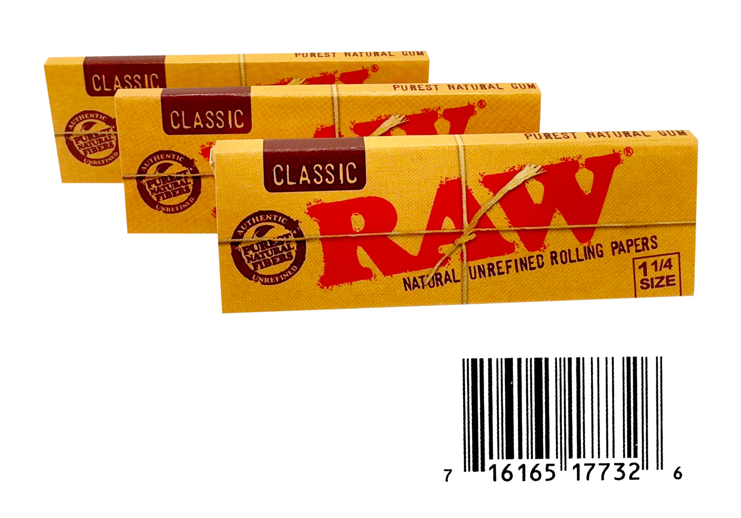 Raw Classic 1-1/4 Size Rolling Papers