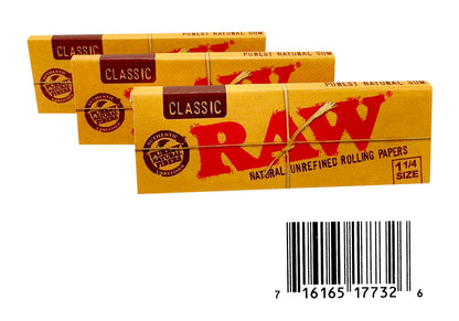 Raw Classic 1-1/4 Size Rolling Papers