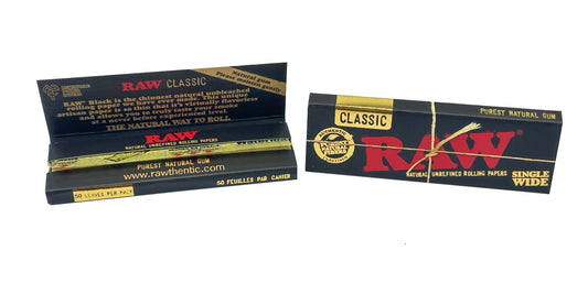 RAW Black Classic Single Wide Rolling Papers