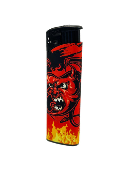 5 X Bolt Refillable flame Lighters Different Designs. 5 Pieces