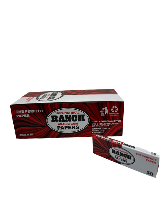 One pack of 50 X Booklets Ranch Rolling Papers