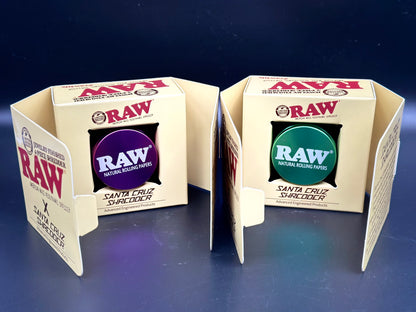 Raw SANTA CRUZ Grinder, 4 piece shredder, American Made