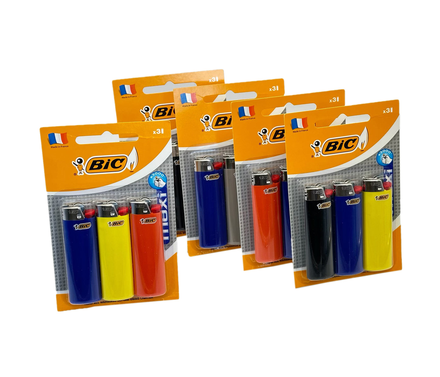 3Pack Large Bic Maxi Cigarette Lighters. Price is for one 3Pack