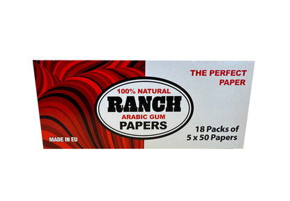 One Pack of 18 X 5Packs Booklets Ranch Rolling Papers