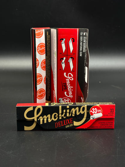 One Pack of KingSize + Tips SMOKING Brand Rolling Papers