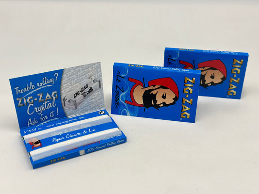 3 X booklets Zig-Zag Blue Double  Cigarette Rolling Papers. Total 3 Booklets