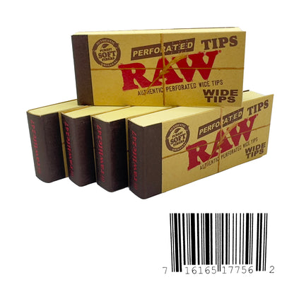 One Single Little booklet of Raw Perforated Wide Tips