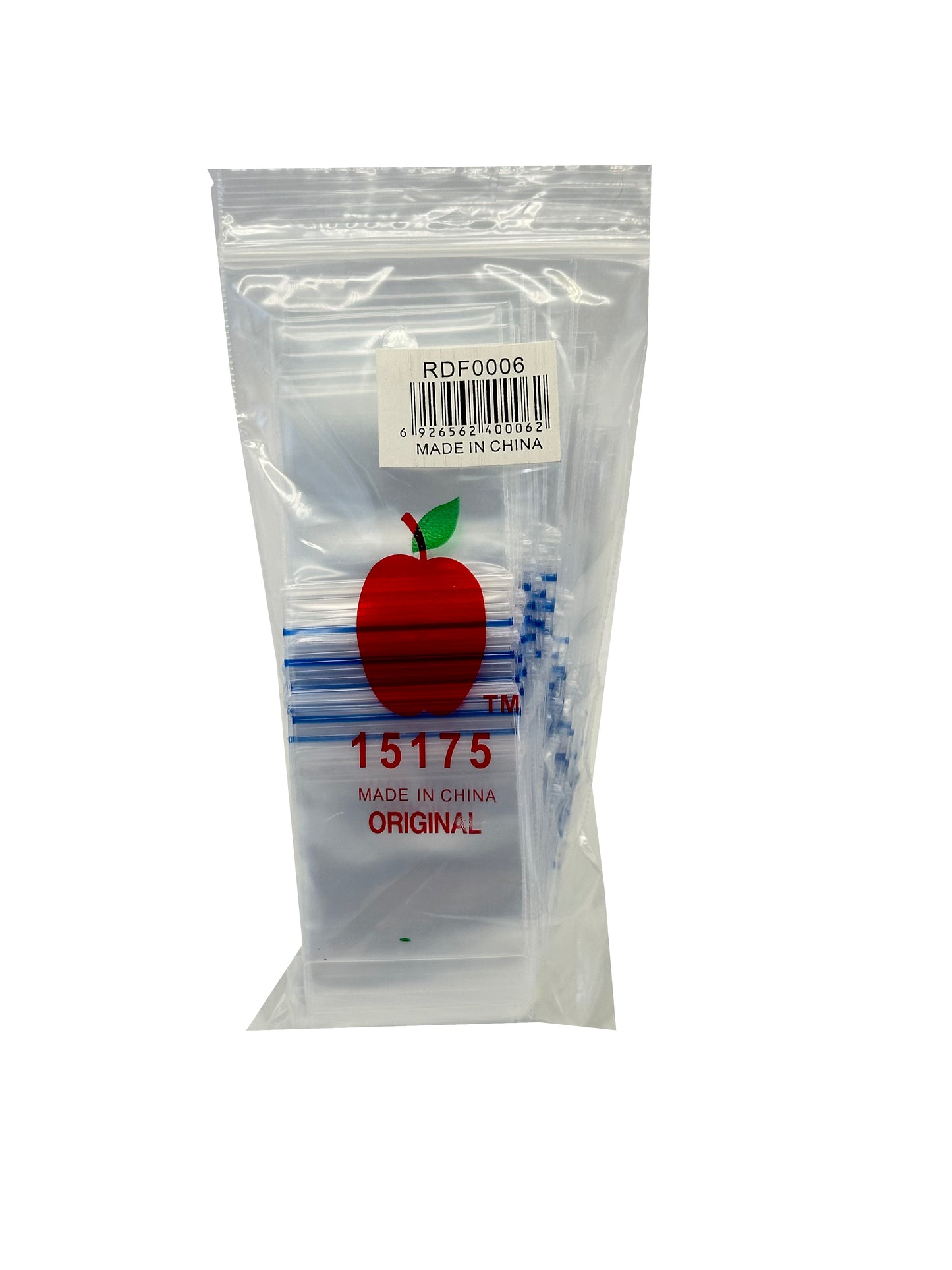 Apple Bags Baggies 15175 Ziplock 100 Mini Reusable