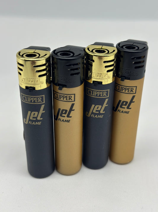 4 X Clipper Jet Lighters,Windproof Refillable. Total 4 Lighters