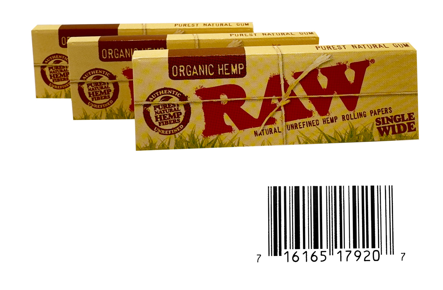 Raw Single Wide Organic Hemp Rolling Papers