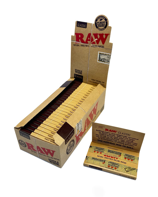 RAW Rolling Paper Classic Single Wide Double