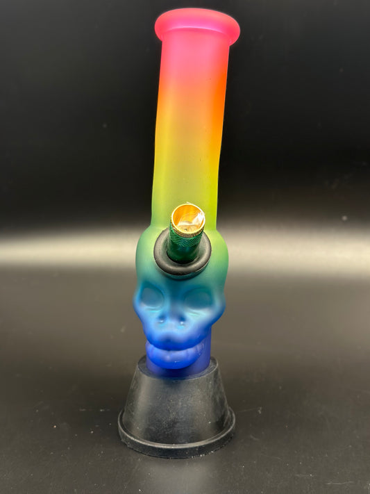 Rainbow Skull Water Pourer Cp& Stem Included