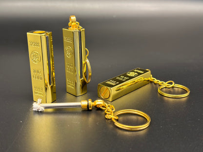 Creative Gold Bar Lighter  Match Metal Kerosene. *Comes without any fluid