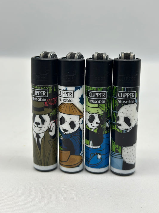 4 X Clipper Reusable Lighter. Total of 4 Lighters. Designs selected randomly