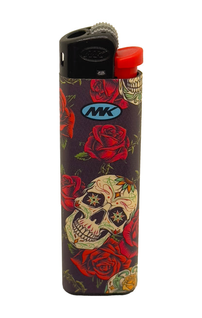 5 X MK Believe Skull Flame Lighters. Total of 5 Lighters