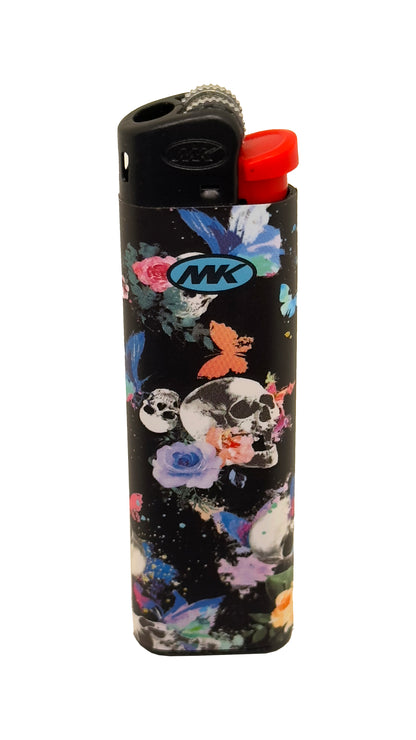 5 X MK Believe Skull Flame Lighters. Total of 5 Lighters