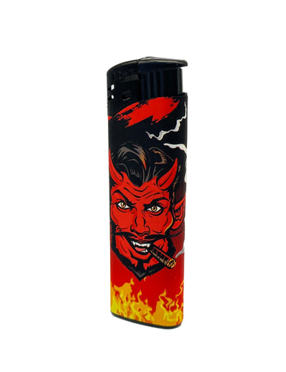 5 X Bolt Refillable flame Lighters Different Designs. 5 Pieces