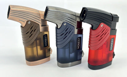 Honest Windproof Lighter double Jet Flame Refillable