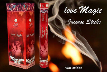 Flute fragrant charcoal incense sticks.6 Hex packets of 20 sticks. Total 120 Sticks