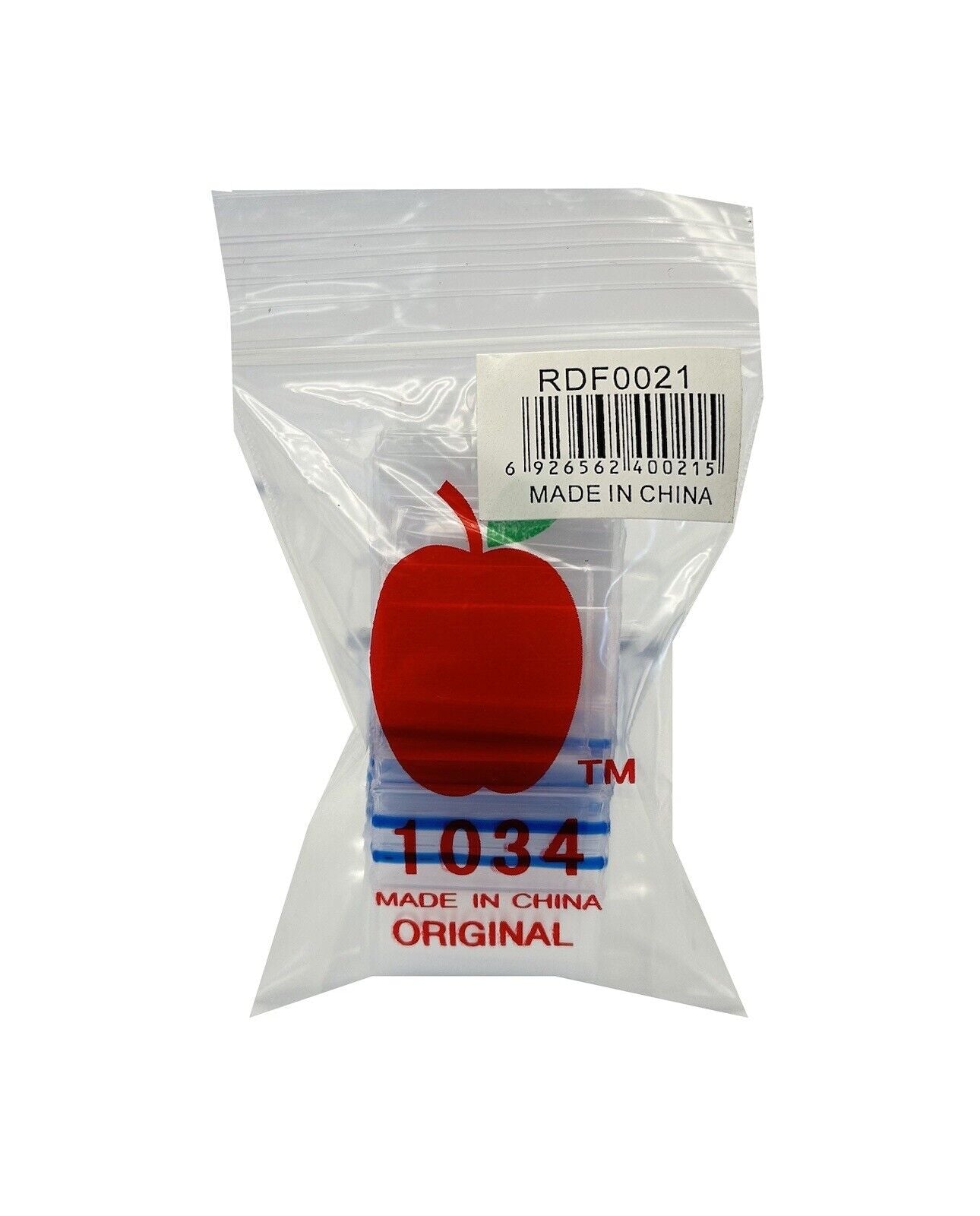 Apple Bags Baggies 1034 Ziplock 100 Pieces  Mini Reusable