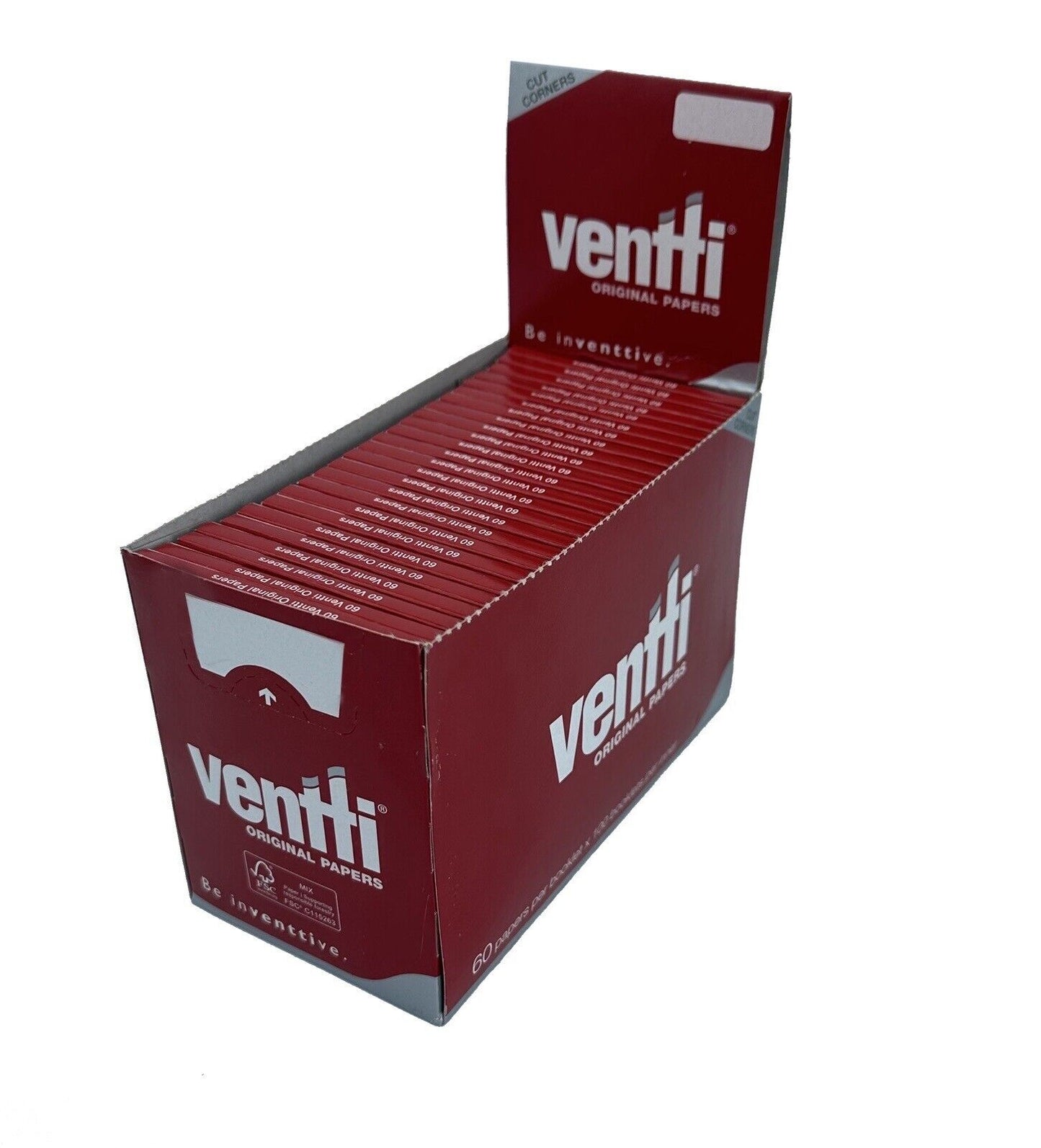 One Pack Of 100 X Booklets Ventti Rolling Papers. Coming In A Box Of 100