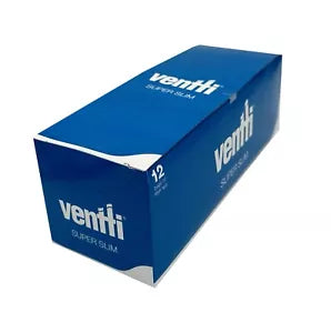 One Box Of 12 X Ventti Super Slim Filters Blue. 12 Bags Per Box